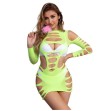 SUBBLIME - 952280 VESTIDO DE REJILLA ELÁSTICO MANGA LARGA VERDE TALLA ÚNICA SUBBLIME - 952280 VESTIDO DE REJILLA ELÁSTICO MANGA LARGA VERDE TALLA ÚNICA
