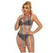 SUBBLIME - 952341 REGENBOGEN-NETZ-KLEID EINE GRÖSSE SUBBLIME - 952341 REGENBOGEN-NETZ-KLEID EINE GRÖSSE