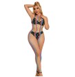 SUBBLIME - 952358 RAINBOW MESH HALTER NECK BODYSTOCKING XS-M SUBBLIME - 952358 RAINBOW MESH HALTER NECK BODYSTOCKING XS-M