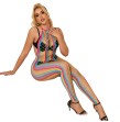 SUBBLIME - 952358 RAINBOW MESH NECKHOLDER-BODYSTOCKING XS-M SUBBLIME - 952358 RAINBOW MESH NECKHOLDER-BODYSTOCKING XS-M