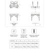 LIVCO CORSETTI FASHION - SOLEDAD LC 20217 BRA PANTY GARTER BELT S-M
