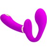 PRETTY LOVE - THUNDERBIRD DOUBLE VIBRATEUR STRAP-ON TÉLÉCOMMANDE VIOLET
