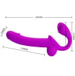 PRETTY LOVE - KELPIE DOUBLE STRAP-ON STIMULATOR PURPLE PRETTY LOVE - KELPIE DOUBLE STRAP-ON STIMULATOR PURPLE