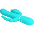 PRETTY LOVE - CAMMY TRIPLE VIBRADOR RABBIT MULTIFUNCIÓN 4 EN 1 AZUL PRETTY LOVE - CAMMY TRIPLE VIBRADOR RABBIT MULTIFUNCIÓN 4 EN 1 AZUL