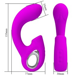 PRETTY LOVE - SIBEL SIBEL G-SPOT VIBRATOR CLITORIS STIMULATOR 10 VIBRATIONS PURPLE