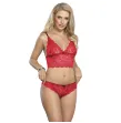 SUBBLIME - 953904 SET 3 PIEZAS ENCAJE Y SATEN ROJO L-XL SUBBLIME - 953904 SET 3 PIEZAS ENCAJE Y SATEN ROJO L-XL