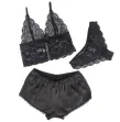 SUBBLIME - 953911 SET 3 PIEZAS ENCAJE Y SATEN NEGRO S-M SUBBLIME - 953911 SET 3 PIEZAS ENCAJE Y SATEN NEGRO S-M
