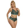 SUBBLIME - 954086 BRA PANTIES LACE GREEN S-M