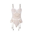 SUBBLIME - 954291 BODY AVEC CHAÎNES PORTE-JARRETELLES BLANC L-XL SUBBLIME - 954291 BODY AVEC CHAÎNES PORTE-JARRETELLES BLANC L-XL