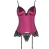 LIVCO CORSETTI FASHION - AGRAFENA CF 90436 CORSET THONG BURGUNDY S-M