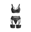 SUBBLIME - 955236 SCHWARZER BONDAGE-BH MIT STRUMPFBAND-SET S-M SUBBLIME - 955236 SCHWARZER BONDAGE-BH MIT STRUMPFBAND-SET S-M