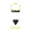 SUBBLIME - 955274 BH-SET MIT HALSKETTE UND BEINDETAILS FLUORESZIERENDES GRÜN S-M SUBBLIME - 955274 BH-SET MIT HALSKETTE UND BEINDETAILS FLUORESZIERENDES GRÜN S-M