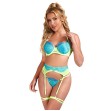 SUBBLIME - 955328 SET SUJETADOR CON ENCAJE Y LIGUEROS VERDE Y AZUL L-XL SUBBLIME - 955328 SET SUJETADOR CON ENCAJE Y LIGUEROS VERDE Y AZUL L-XL