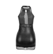 SUBBLIME - 955472 VESTIDO CUELLO HALTER CON TRANSPARENCIAS NEGRO S-M SUBBLIME - 955472 VESTIDO CUELLO HALTER CON TRANSPARENCIAS NEGRO S-M