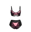 SUBBLIME - 955588 ROSA LACKLEDER MESH ZIPPER BH SET L-XL SUBBLIME - 955588 ROSA LACKLEDER MESH ZIPPER BH SET L-XL