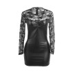 SUBBLIME - 955595 VESTIDO DE MANGA LARGA CON ENCAJE NEGRO S-M SUBBLIME - 955595 VESTIDO DE MANGA LARGA CON ENCAJE NEGRO S-M