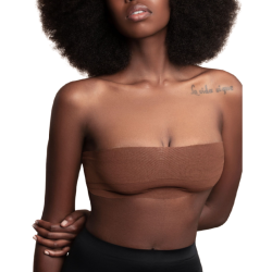 BYE-BRA - KÖRPERBAND 5 M X 6,5 CM 3 PAAR BRAUNE NIPPELABDECKUNGEN