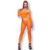 CHILIROSE - CR 4661 TOP and LEGGINS ORANGE S-M