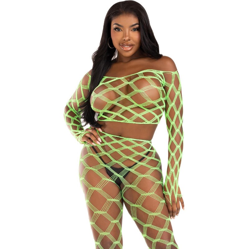 LEG AVENUE - TOP and LEGGINS HARDCORE GREEN