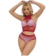 SUBBLIME - 952402 ENSEMBLE RESILLE AVEC LOSANGES ROSES TAILLE UNIQUE SUBBLIME - 952402 ENSEMBLE RESILLE AVEC LOSANGES ROSES TAILLE UNIQUE
