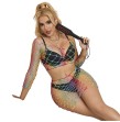 SUBBLIME - 952440 2-PIECE FISHNET SET LONG SLEEVE RAINBOW ONE SIZE