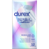 DUREX - PRÉSERVATIFS INVISIBLES EXTRA LUBRIFIÉS 12 UNITÉS