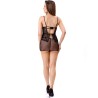 LIVCO CORSETTI FASHION - CHEMISE THONG CIELO LC 20211 NOIR S-M