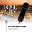 DOLCE VITA - RECHARGEABLE VIBRATOR THREE BLACK 7 SPEED DOLCE VITA - RECHARGEABLE VIBRATOR THREE BLACK 7 SPEED