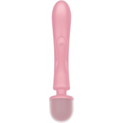SATISFYER - TRIPLE LOVER RABBIT VIBRATOR MASSAGER PINK