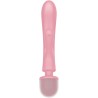 SATISFYER - MASSAGGIATORE VIBRATORE CONIGLIO TRIPLE LOVER ROSA