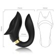 ARMONY - VIBRATORE FOX PER COPPIA TELECOMANDO NERO
