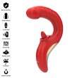 INTENSE - PAULINA VIBRATOR AND STIMULATOR IN U SHAPE RED INTENSE - PAULINA VIBRATOR AND STIMULATOR IN U SHAPE RED
