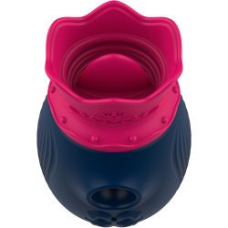 INTENSE - CLITORIS STIMULATOR 10 SUCTION AND LICKING MODES - BLUE