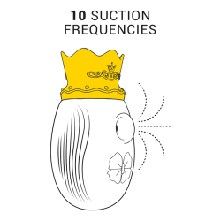 INTENSE - STIMULATEUR CLITORIS 10 MODES DASPIRATION ET DE LÉCHAGE - ROUGE