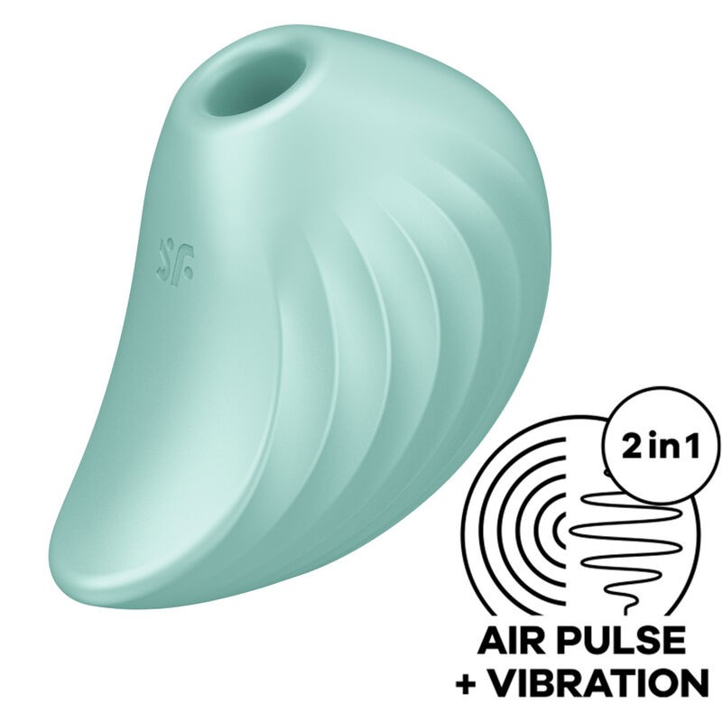 SATISFYER - PEARL DIVER AIR PULSE STIMULATOR and VIBRATOR GRÜN
