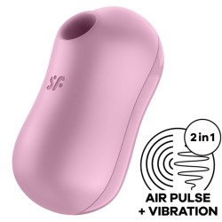 SATISFYER - COTTON CANDY AIR PULSE STIMULATOR and VIBRATOR LILA