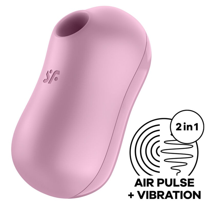SATISFYER - COTTON CANDY AIR PULSE STIMULATOR and VIBRATOR LILAC