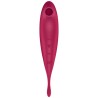 SATISFYER - TWIRLING PRO ESTIMULADOR Y VIBRADOR APP ROJO