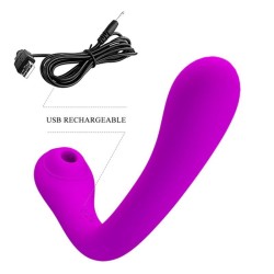 PRETTY LOVE - ALEX LILAC VIBRATOR AND CLITORAL SUCKER
