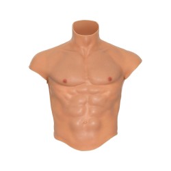 DESIDERIO NASCOSTO - MAGLIETTA ALTER EGO IN SILICONE CON TORSO MASCHILE E ADDOMINALI IN CARNE