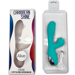 ALIVE - CARIBBEAN SHINE VIBRATOR and SUCTION BLUE