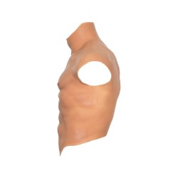DESIDERIO NASCOSTO - MAGLIETTA ALTER EGO IN SILICONE CON TORSO MASCHILE E ADDOMINALI IN CARNE