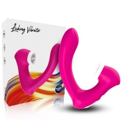 ARMONY - SECRETKISS LICKING VIBRATING CLITORIDE and VIBRATORE CURVO FUCSIA