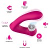 ARMONY - SECRETKISS LICKING VIBRATING CLIT and VIBRATOR CURVED FUCHSIA