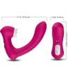 ARMONY - SECRETKISS LICKING VIBRATING CLIT and VIBRATOR CURVED FUCHSIA