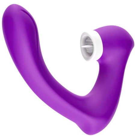 ARMONY - SECRETKISS LICKING VIBRATING CLIT and VIBRATOR CURVED PURPLE