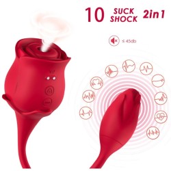 ARMONY - PINK CLITORIS SUCKER and VIBRATOR 10 MODES RED