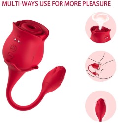 ARMONY - PINK CLITORIS SUCKER and VIBRATOR 10 MODES RED