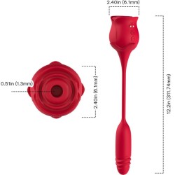 ARMONY - ROSEKNIGTH CLITORIS SUCKER and VIBRATOR RED