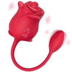 ARMONY - ROSA 2-IN-1-SAUGSTIMULATOR and VIBRATOR 10 MODI MIT ROTEM SCHWANZ
